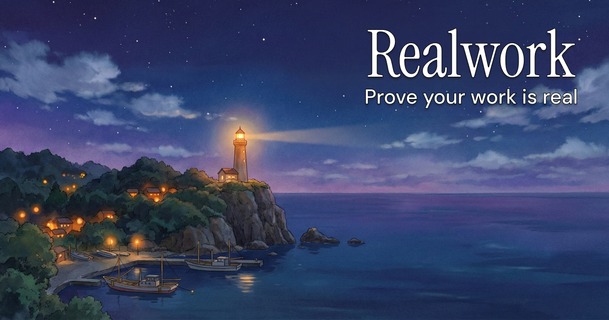 Show HN: Realwork – Prove you didn't use AI